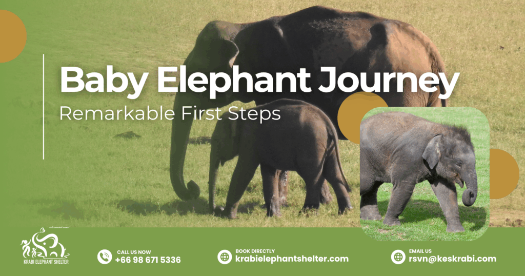 Witness the First Steps of a Baby Elephant